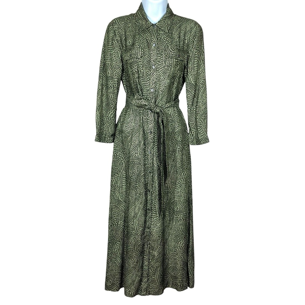 J. Mclaughlin Freda Silk Blend Maxi Dress Size XS Effortlessly Classic Preppy